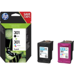 HP 301 Color (ts&uuml;aan, magenta, kollane) tint N9J72AE