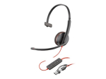 HP Poly Blackwire 3210 juhtmega k&otilde;rvaklapid mustad