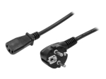 StarTech.com 2m (6ft) arvuti voolukabel, 18AWG, Schuko to C13 voolukabel, 10A 250V, must asendus AC-kaabel, TV/monitori voolukabel, Schuko CEE