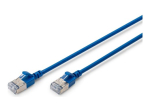 Digitus CAT 6A F-FTP &otilde;huke patch-kaabel, 0.5 m DK-1632-A-005S-B sinine