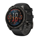 Kell Garmin Fenix 8 GPS 47mm Silikoon Must Rihm Must