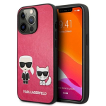 Karl Lagerfeld KLHCP13LPCUSKCP k&otilde;va &uuml;mbris Ikonik Karl & Choupett iPhone 13 Pro / 13 6,1" jaoks / fuksia