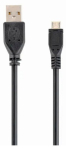 Gembird CCP-MUSB2-AMBM-0.3M USB 2.0 kaabel USB-A kuni Micro-USB B 0.3m / must