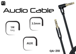 Quick QA-210 AUX 3.5mm audiokaabel 1m