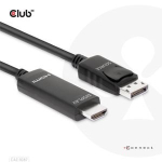 Club 3D CAC-1087 DisplayPort 1.4 to HDMI 3m Kaabel