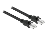 DeLOCK CAT 6a Kootud &Uuml;mart&ouml;&ouml;r&ouml;&ouml;bas (F/UTP) 1m Must Paatikaabel