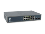 LevelOne GEP-1221 12-Portiline Gigabit PoE+ L&uuml;liti