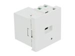 Delock Easy 45 USB pistikupesa 1 moodul valge, RAL 9003