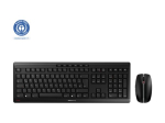 CHERRY STREAM DESKTOP Hiir ja klaviatuuri komplekt Juhtmevaba Saksa