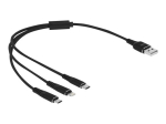 Delock Laadimiseks m&otilde;eldud Lightning kaabel 30cm Must