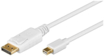 Goobay Mini DisplayPort adapterkaabel 1.2 52858 Mini DisplayPort pistik DisplayPort pistik 1 m kullatud kontaktid