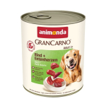 ANIMONDA GranCarno Adult Beef and duck hearts - niiske koeratoit - 800g