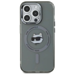 Karl Lagerfeld KLHMP15XHLSCHK iPhone 15 Pro Max 6.7" k&otilde;va &uuml;mbris IML Metal Choupette Head / must
