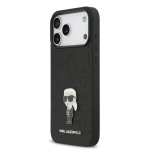 Karl Lagerfeld Fixed Glitter Metal Ikonik &uuml;mbris Apple iPhone 17 Pro Max jaoks