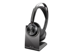 HP Poly Voyager Focus 2 Microsoft Teams Certified USB-C-C K&otilde;rvaklapid +USB-C/A Adapter + Laadimisalus Lokaliseerimata