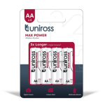 Uniross Max Power AA / LR6 Standard Batteries 2900mAh 4-pack