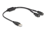 Delock Klaviatuur/Hiire Adapter - USB 2.0
