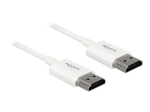 Delock High Speed HDMI koos Ethernetiga HDMI kaabel koos Ethernetiga 4.5m Valge