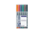 STAEDTLER Lumocolor esilet&otilde;stetud marker must sinine roheline punane