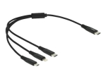 DeLOCK 3 in 1 laadimiskaabel 30cm