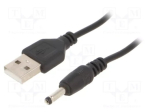 Gembird CC-USB-AMP35-6 USB kuni 3.5mm toitepistikuga kaabel 1.8m / must