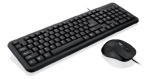 iBox OFFICE KIT II USB QWERTY English Black Keyboard and Mouse