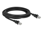 DeLOCK CAT 6a Kootud &Uuml;mart&ouml;&ouml;r&ouml;&ouml;bas (F/UTP) 3m Must Paatikaabel