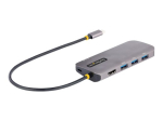 StarTech.com USB C Multiport Adapter, 4K 60Hz HDMI Video, 3-portne 5Gbps USB-A 3.2 Hub, 100W Power Delivery Passthrough, GbE, USB Type-C Mini Travel