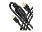 AXAGON USB 2.0 15m USB Kaabel Must