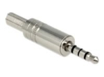 Delock 3,5 mm Stereo Plug with Bend Protection Audio Plug, H&otilde;bedane