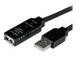 StarTech.com 5m USB 2.0 aktiivne pikenduskaabel M/F - 5 meetrit USB A mees USB A naine USB 2.0 repeater/pikendaja kaabel - must - 15ft (USB2AAEXT