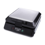 Adler AD 3036 vaflipann 4 vafflit (s) Must,Hall 1500 W