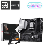 MSI PRO B840M-P WIFI6E T&ouml;&ouml;tlus&uuml;ksuse perekond AMD T&ouml;&ouml;tlus&uuml;hiku pesa AM5 DDR5 Toetatud k&otilde;vakettaliidesed SATA, M.2 SATA &uuml;henduspunktide arv 4 RE