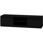 Topeshop RTV140 Black TV Stand/Entertainment Centre with 2 Shelves