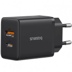 Baseus Cube Pro 30W laadija USB-C USB-A / must