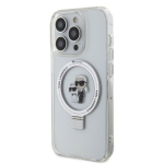 Karl Lagerfeld Ringialus Karl and Choupette MagSafe &Uuml;mbris iPhone 15 Pro Max jaoks / valge