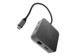 GREENCELL AK61 HUB2 USB-C 3x USB 3.0 RJ45 1Gbps HDMI 4K DEX Nintendo Switch Apple