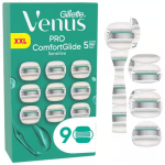 Gillette Venus Pro ComfortGlide Tundlikkuskraadiga Naiste Kraadid 9 tk. Roostvabas t&auml;hes