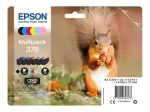 Epson Multipack 378 foto must, kollane, ts&uuml;aan, hele magenta, hele ts&uuml;aan C13T37884010
