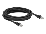 DeLOCK CAT 6a Kootud &Uuml;mart&ouml;&ouml;r&ouml;&ouml;bas (F/UTP) 5m Must Paatikaabel