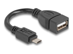 Delock USB kaabel 11cm must