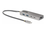 StarTech.com 3-portine USB-C hub 2,5 gigabiti Etherneti ja 100W toite&uuml;lekandega lauaarvutisse laadimisega, USB-C 2x USB-A/1x USB-C, USB 3.2 10