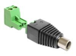 Delock DC 2.1 x 5.5 mm isane terminaliplokki toiteadapter