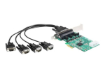 DeLock PCI Express kaart > 4 x Seeria RS-232 Seeria adapter PCI Express x1 921.6Kbps