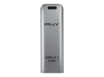 PNY Elite Steel 64GB USB 3.1 h&otilde;bedane m&auml;lmuidu