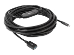 Club 3D CAC-1538 USB-C Gen 1 Aktiivne pikenduskaabel 10m must