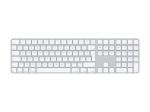 Apple Magic Klaviatuur Touch ID ja numbriklahvistikuga Klaviatuur Juhtmevaba Inglise keeles Valge