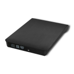 Qoltec 51857 v&auml;lis DVD-RW salvestusplokker USB 3.0 must