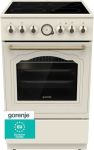 Gorenje GECS5B70CLI vabaseisuline pliit Elektriline Keraamiline pliit beež