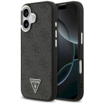 &Uuml;mbris Guess 4G Kolmnurkne logo MagSafe iPhone 17 jaoks / must h&otilde;bedane
